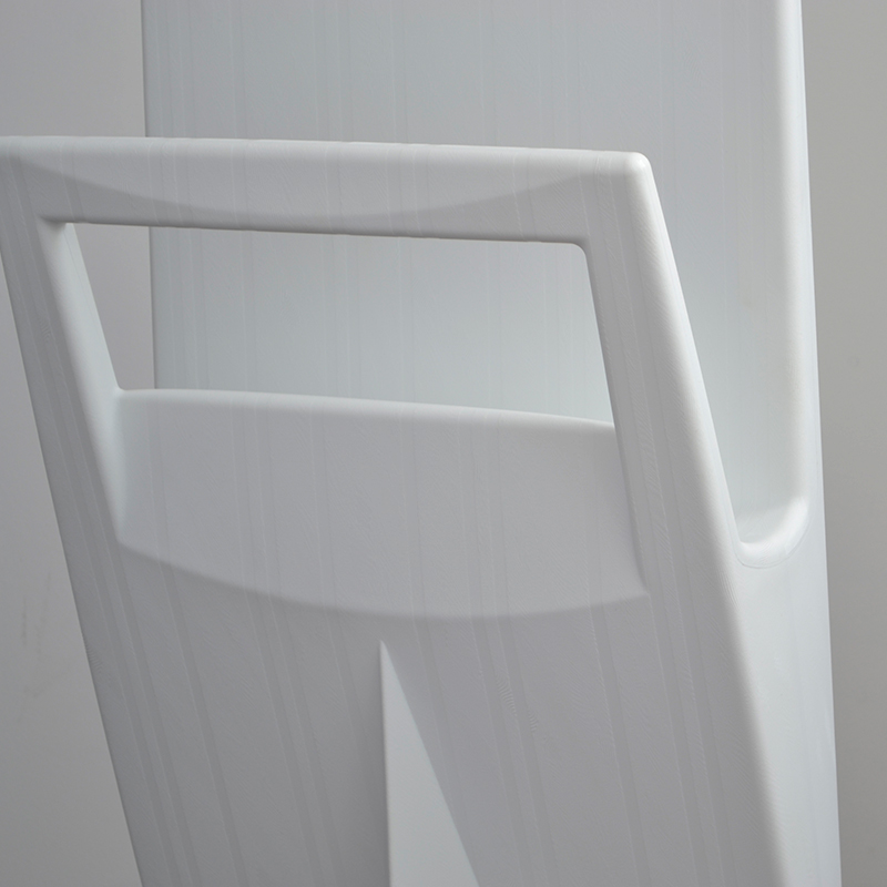 Eccopanta Schlafzimmer-Kleiderständer mit Nadelstreif-Optik  - weiss 3